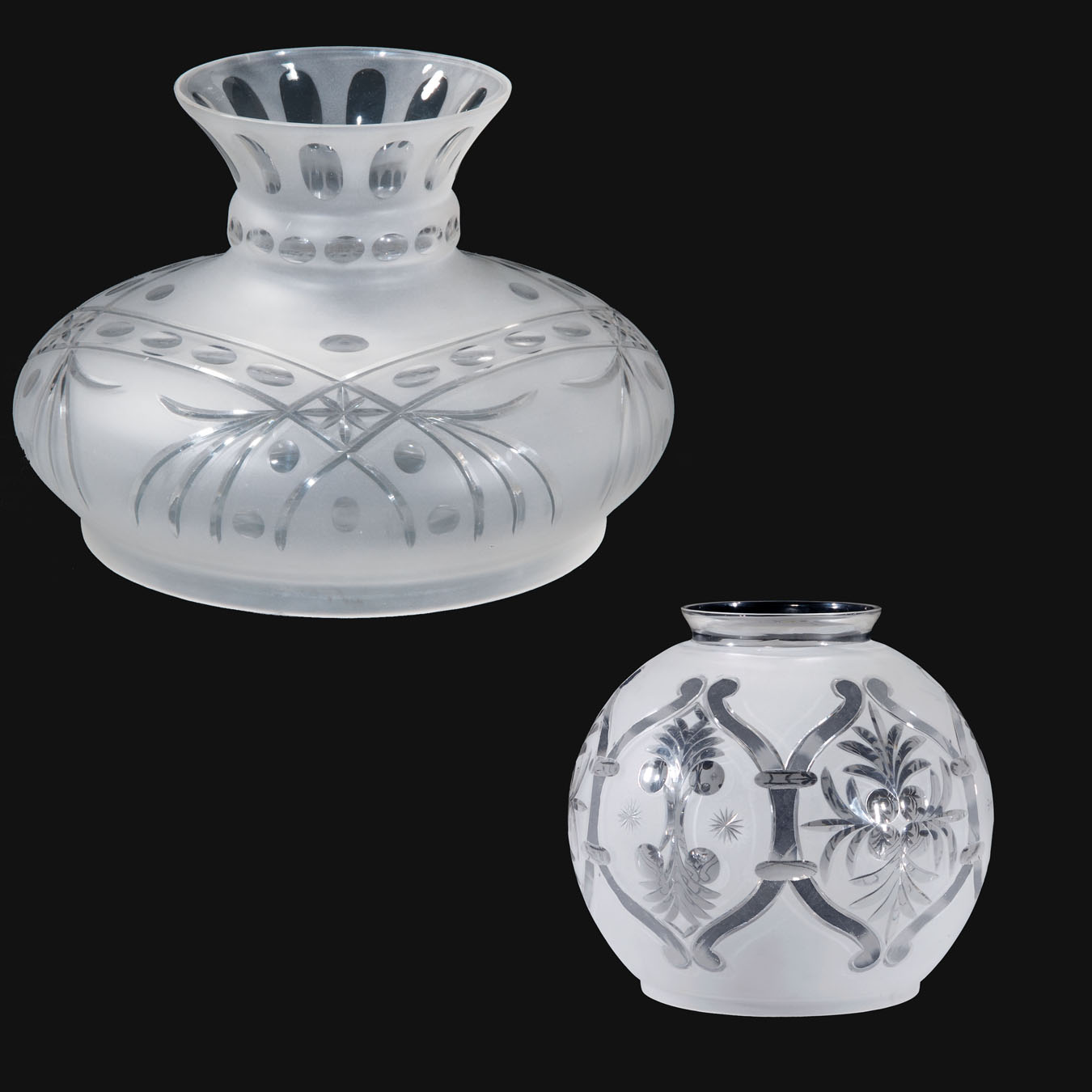 Glass Astral, Sinumbra and Solar Style Lamp Shades